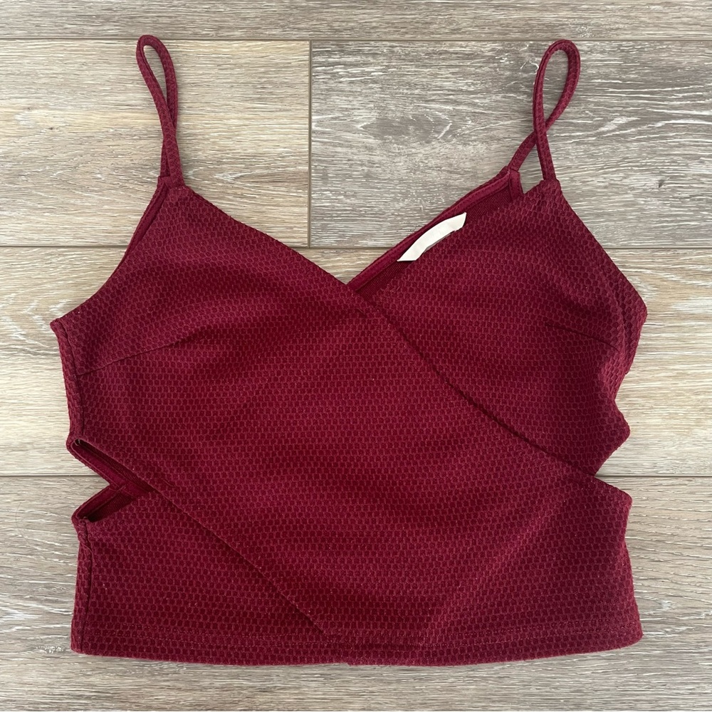 H&M Red Cropped Top